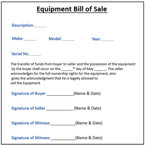 Sample Simple Bill Of Sale Bdafa