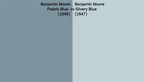 Benjamin Moore Polaris Blue Vs Silvery Blue Side By Side Comparison