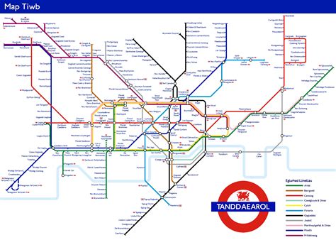 The Famous London Tube Map Presented In Welsh Article In Comments