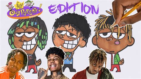 Draw Rappers As Cartoons Blueface Juice Wrld Rich The