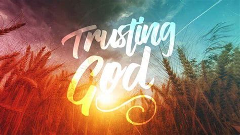 Trusting God Immanuel Conrad Ministries