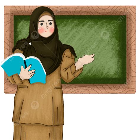 Teacher Muslim Illustration Teacher Muslim Teacher Illustration