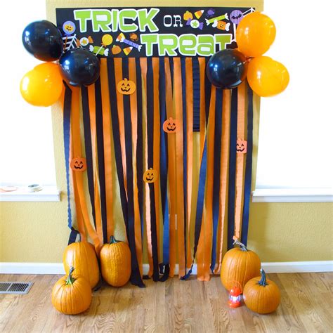 Halloween Photobooth Photo Backdrop I Just Made From Dollar Store