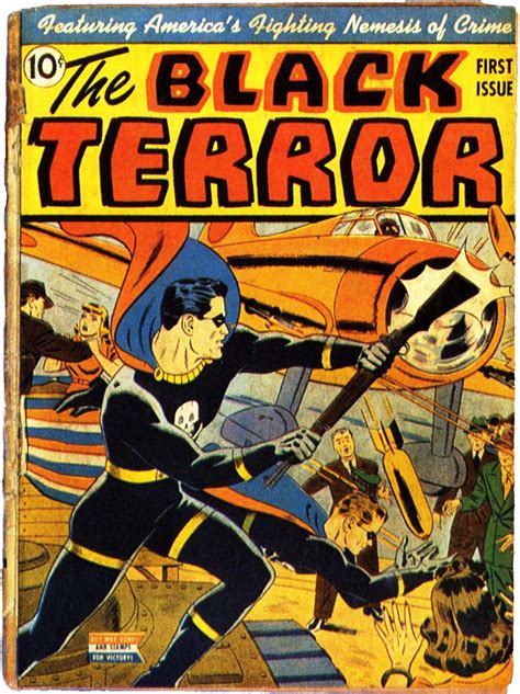 The Black Terror 1 Vintage Comic Books Vintage Comics Comic Books Art Comic Art Retro Comic