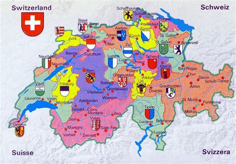 Switzerland Mapcard | Switzerland travel, Map of switzerland, Switzerland travel guide