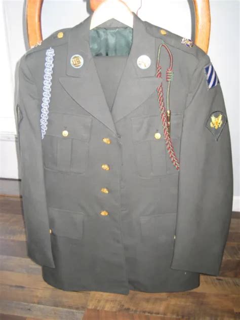 Vintage Vietnam War Us Military Army Ag 44 Serge Coat Jacket Pants