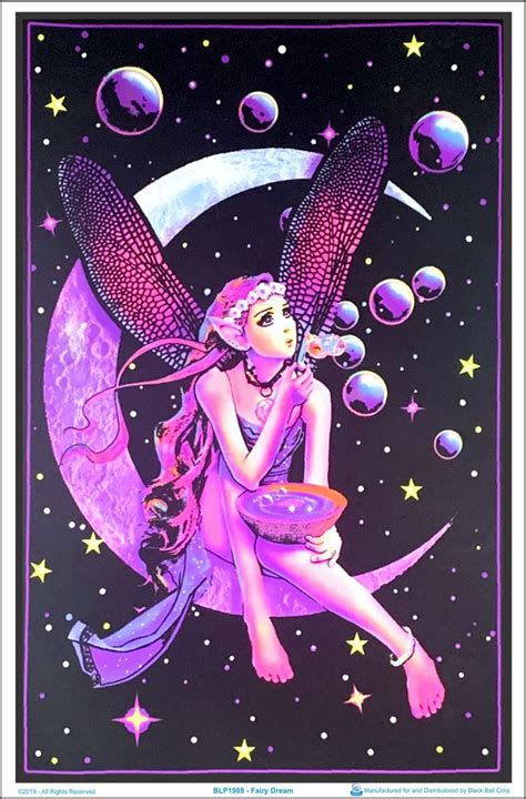 Fairy Dream Black Light Poster 23 X 35