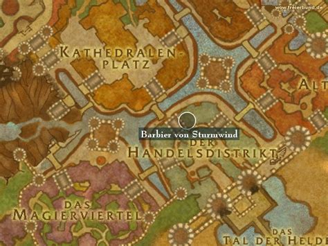 Barbier Von Sturmwind Landmark Map And Guide Freier Bund World Of