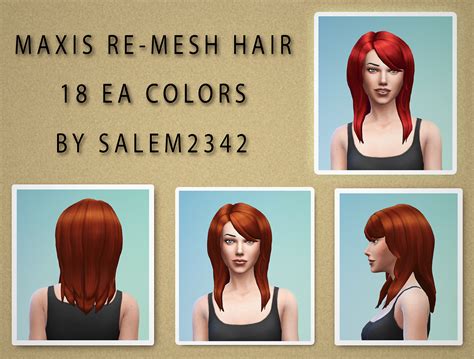 Salem2342 — New Mesh Remaded Maxis Version 18 Ea Colors Sims 4