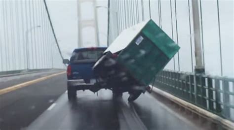 Cars That Plunged Off The Mackinac Bridge Into The Water