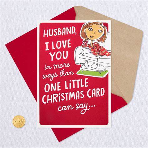 love you in so many ways christmas card for husband with mini cards greeting cards hallmark