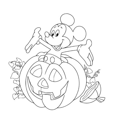 Halloween Disney Coloring Pages 56 Printable Drawings
