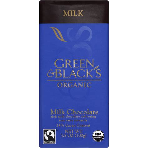 Green Black S Organic Milk Chocolate Original 3 5 Oz Vitacost