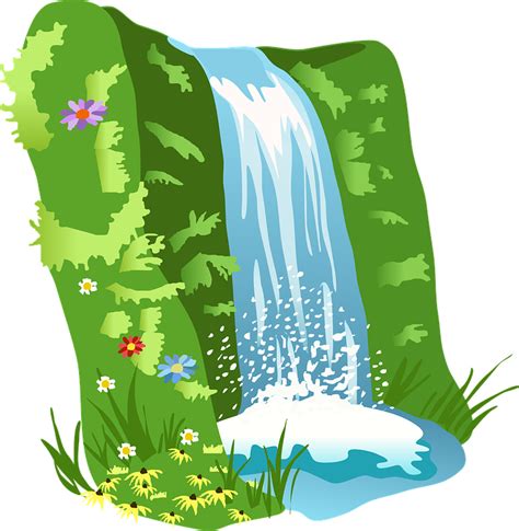 Free Vector Graphic Waterfall Water Nature Landscape Free Image