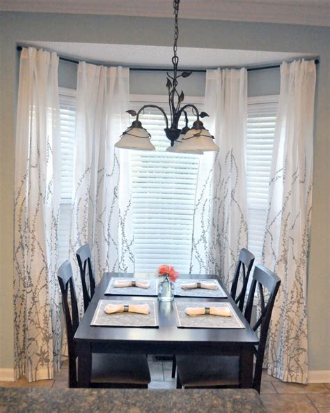 Panel Curtain Luxury White Bay Window S Window Treatments With Blinds