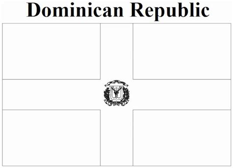 Bandera De Republica Dominicana Para Colorear E Imprimir Kulturaupice