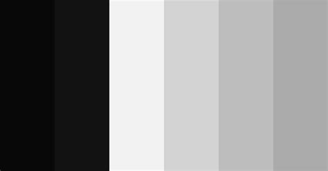 Black White And Gray Color Scheme Black