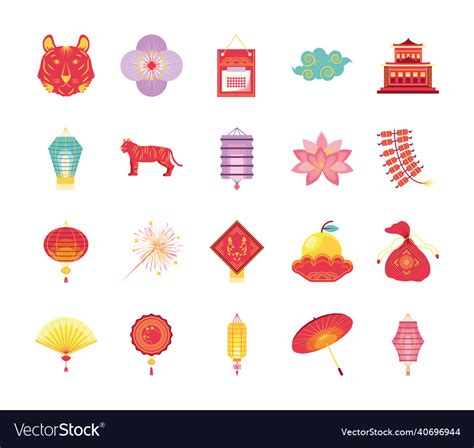 Set Of Chinese New Year Royalty Free Vector Image
