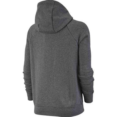 Womens Nike Essential Fleece Full Zip Hoodie Dark Grey