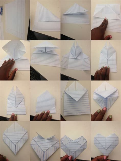 Just Made This It Was Easy Cute Way To Fold A Love Note Origami