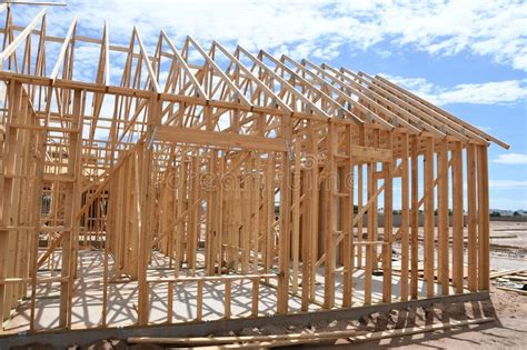 New Home Construction Framing In The Southwest Editorial Image Image