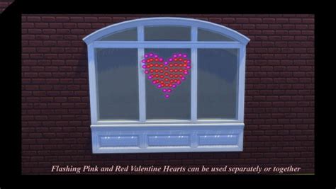Mod The Sims Flashing Valentines Heart Light Displays Animated By