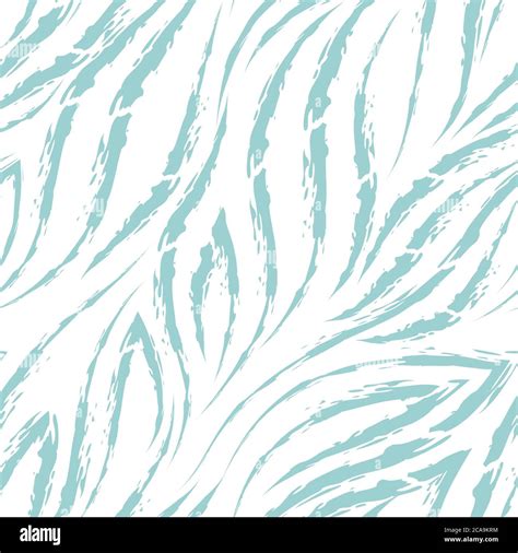 Vector Seamless Pattern Of Turquoise Lines And Corners On A White