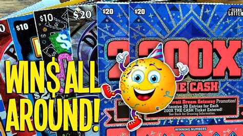 Win💲 All Around 💰 170tickets 2x 20 Diamond White 7s 🔴 Texas Lottery Scratch Offs Youtube