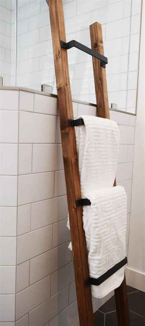 Rustic Wood Towel Ladder Blanket Ladder Modern Barn House Etsy