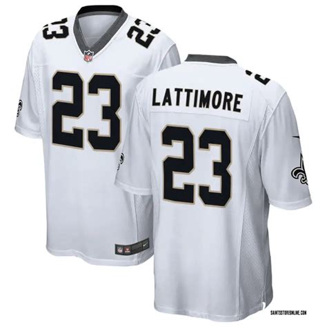 Nike Marshon Lattimore New Orleans Saints Game White Jersey Mens