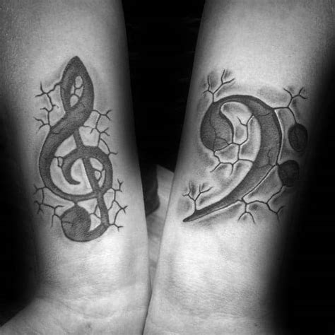 80 Treble Clef Tattoo Designs For Men Musical Ink Ideas