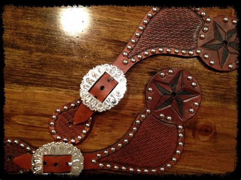 Handmade Tooled Leather Spur Straps Perfect For Those Cowgirl Boots