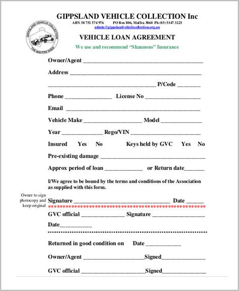 Free 37 Loan Agreement Forms In Pdf Ms Word