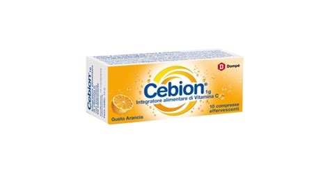 Cebion 1g Arancia Integratore Alimentare Vitamina C 10 Compresse