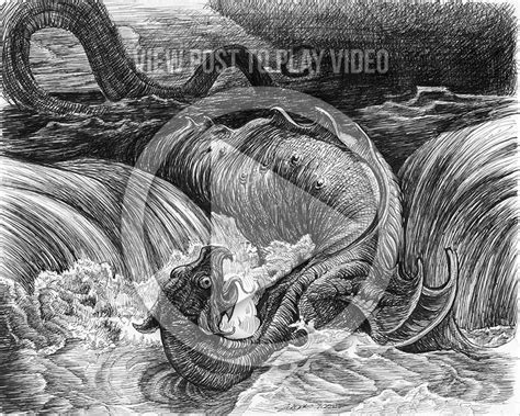 Speed Drawing Gustave Dorés Leviathan Judah Creative