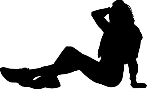 Woman Sitting Silhouette Png Transparent Onlygfx