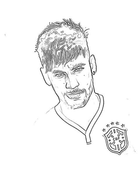 Neymar Coloring Pages Download And Print Neymar Coloring Pages Soccer Club Soccer Players