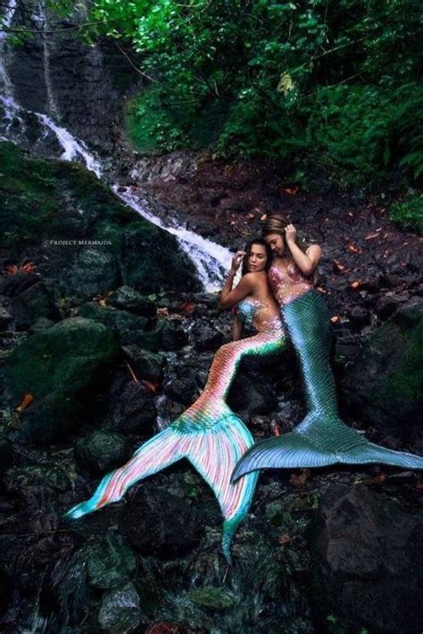 mermaids stuck in stream by mermaidjerk on deviantart