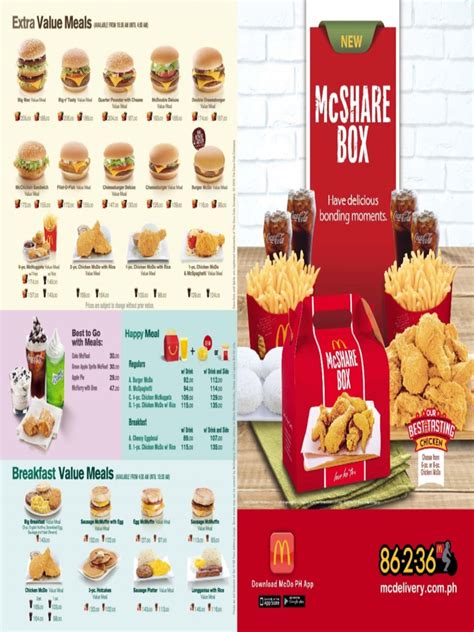 mcdonald s menu and prices 2024 pdf colly diahann