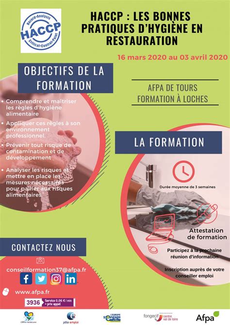 Formation HACCP les bonnes pratiques d hygiène en restauration Sud Touraine Active