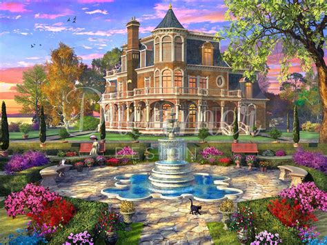 Victorian Mansion Grounds Etsy