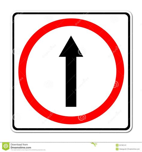 Go Ahead The Way Forward Sign Stock Illustration