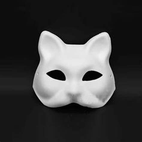 Unpainted Blank White Women Party Masks Masquerade Mask Venetian Cat