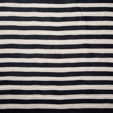 Painted Stripe Fabric In Black And Natural Paint Stripes Stripes