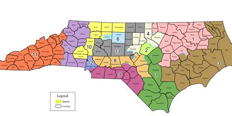 27 North Carolina Congressional District Map Map Online Source