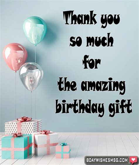 Best 40 Thank You Messages For Birthday T Bdaywishesmsg