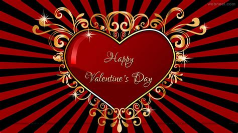 Happy Valentines Day Heart Wallpaper Hd Wallpaper