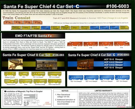 Santa Fe Super Chief (4-Car Set C) (Model Train) About item1