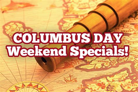 Columbus Day Weekend Specials Buffalo