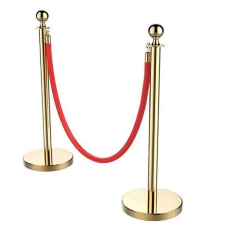 Rental 2 Stanchion Post And 1 Red Velvet Rope Crowd Control Barriers